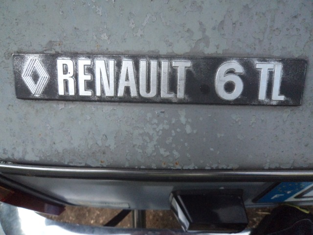 J'ai repeint le monogramme de ma Renault 6 TL 0595ec