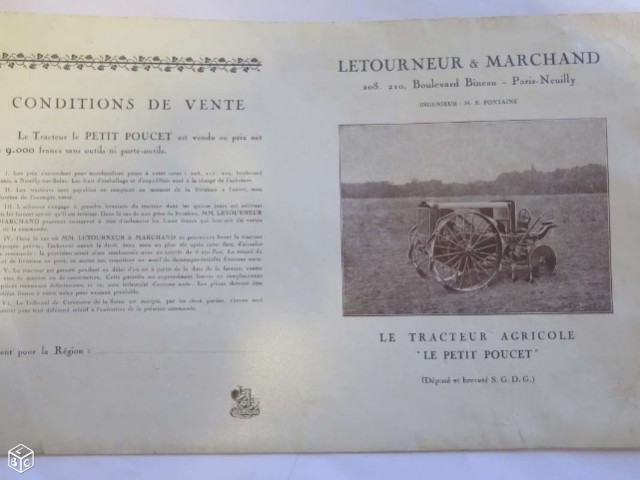 Letourneur et Marchand "le petit poucet" 260o0s